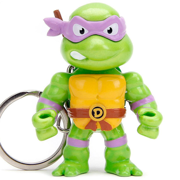 Set of 4 Diecast Figure Key Chains "Teenage Mutant Ninja Turtles" TV Series "Metalfigs" Series Diecast Models by Jada - Cheeky MonkeyZ Diecast