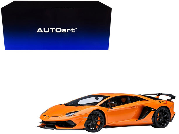 Lamborghini Aventador SVJ Arancio Atlas Pearl Orange 1/18 Model Car by Autoart - Cheeky MonkeyZ Diecast