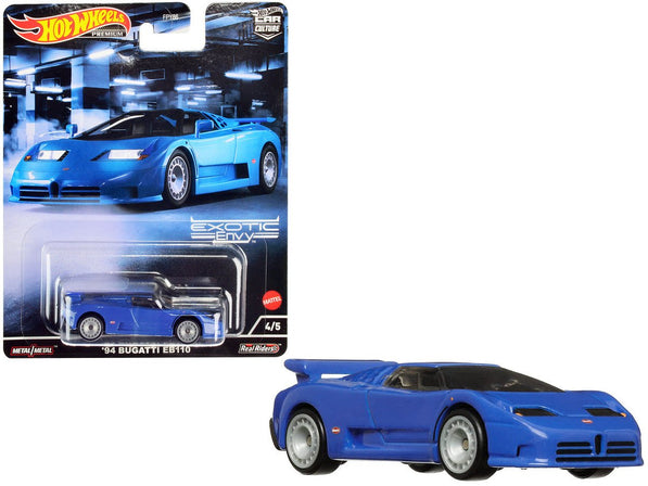 1994 Bugatti EB110 Blue "Exotic Envy" Series Diecast Model Car by Hot Wheels - Cheeky MonkeyZ Diecast