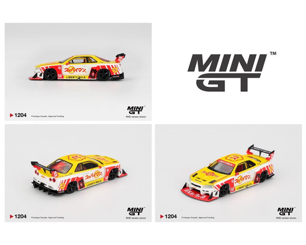 (Preorder) Mini GT 1:64 Nissan LB - ER34 Super Silhouette SKYLINE - Cheeky MonkeyZ Diecast
