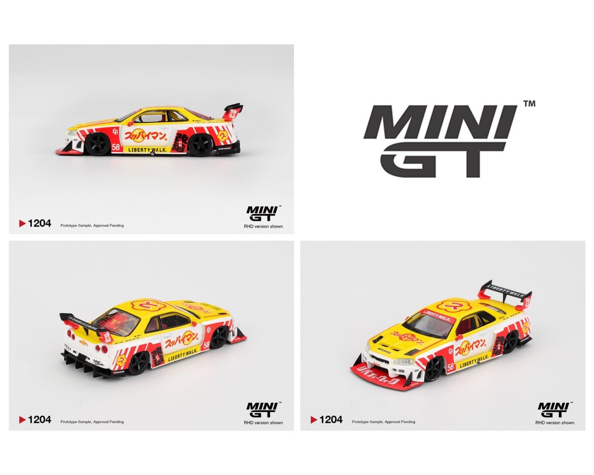 (Preorder) Mini GT 1:64 Nissan LB - ER34 Super Silhouette SKYLINE - Cheeky MonkeyZ Diecast