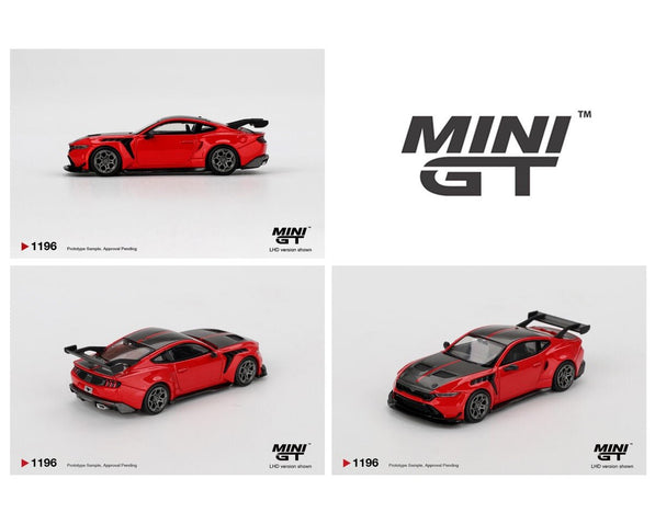 (Preorder) Mini GT 1:64 Ford Mustang GTD – Race Red - Cheeky MonkeyZ Diecast