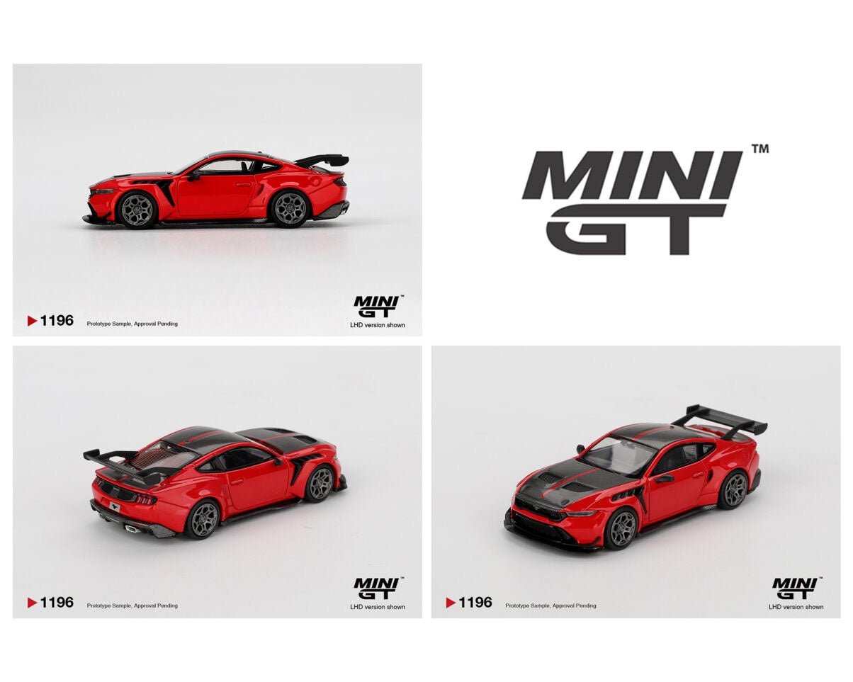 (Preorder) Mini GT 1:64 Ford Mustang GTD – Race Red - Cheeky MonkeyZ Diecast