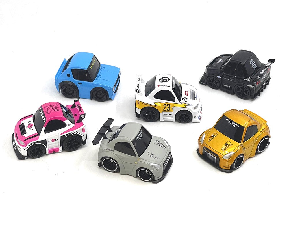 Mini GT QubeCarz Series 1 Liberty Walk- Full Set Of 6