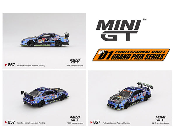 Mini GT 1:64 Japan Exclusive Nissan Silvia (S15) D-MAX Racing #46 2023 D1 Grand Prix – Limited Edition