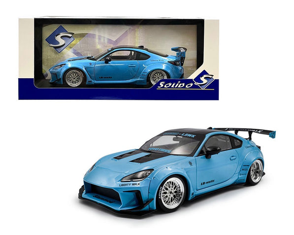 Solido 1:18 2024 Toyota GR86 Liberty Walk Body Kit – Baby Blue