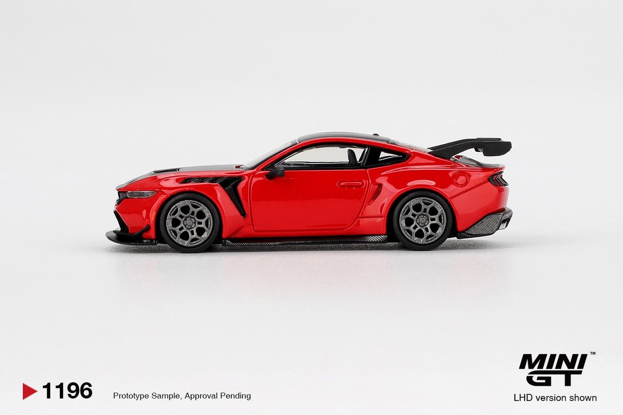 (Preorder) Mini GT 1:64 Ford Mustang GTD – Race Red - Cheeky MonkeyZ Diecast