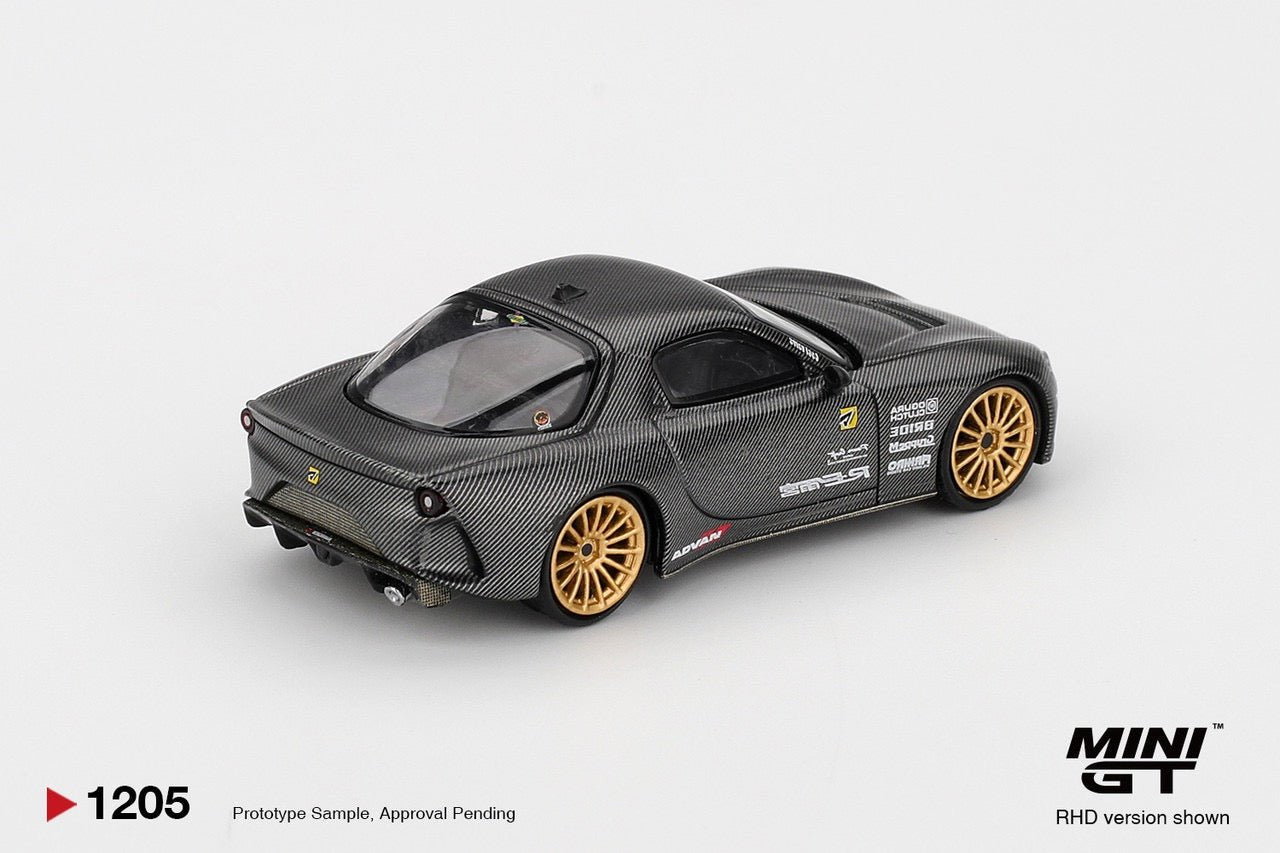 (Preorder) Mini GT 1:64 Mazda RX - 7 RE - Amemiya Matsukiyo KOKU 3 Rotor NA - 7 TAS 2025 Best Tuned Car Award – Carbon - Cheeky MonkeyZ Diecast