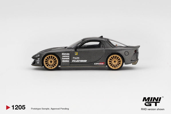 (Preorder) Mini GT 1:64 Mazda RX - 7 RE - Amemiya Matsukiyo KOKU 3 Rotor NA - 7 TAS 2025 Best Tuned Car Award – Carbon - Cheeky MonkeyZ Diecast