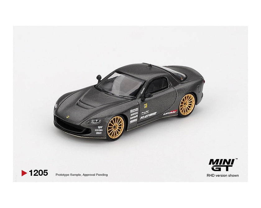(Preorder) Mini GT 1:64 Mazda RX - 7 RE - Amemiya Matsukiyo KOKU 3 Rotor NA - 7 TAS 2025 Best Tuned Car Award – Carbon - Cheeky MonkeyZ Diecast