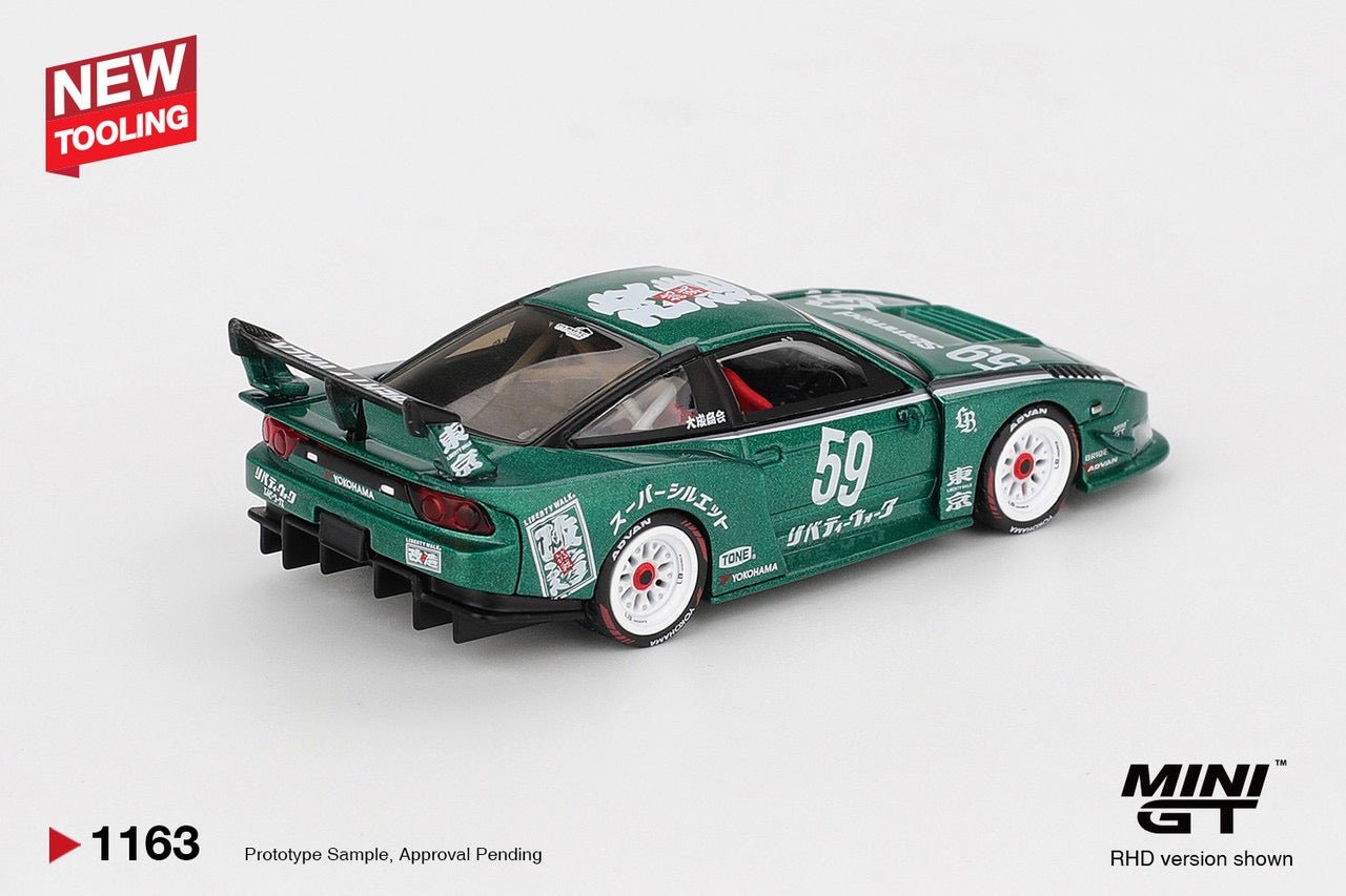 (Preorder) Mini GT 1:64 Nissan LB - Super Silhouette 180SX 2026 TAS – Green – NEW TOOLING! - Cheeky MonkeyZ Diecast