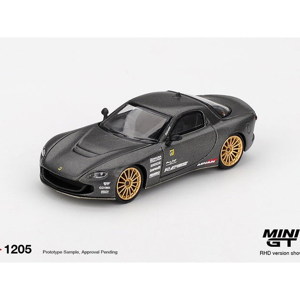 (Preorder) Mini GT 1:64 Mazda RX - 7 RE - Amemiya Matsukiyo KOKU 3 Rotor NA - 7 TAS 2025 Best Tuned Car Award – Carbon - Cheeky MonkeyZ Diecast