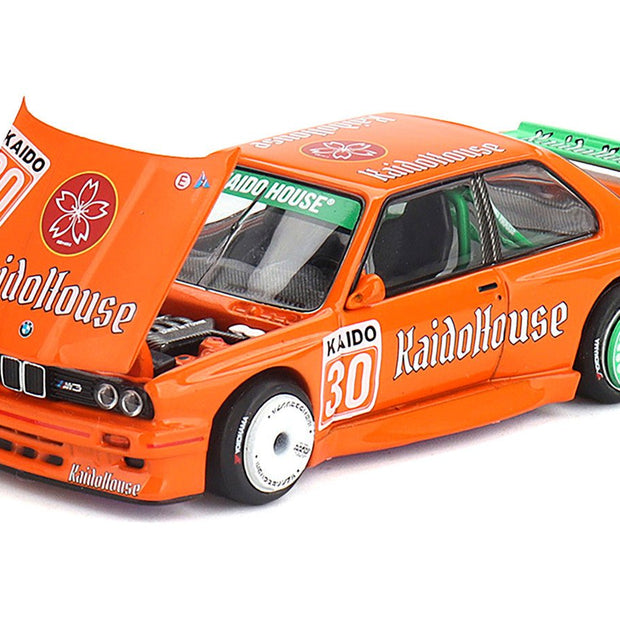BMW M3 "KaidoHaus V1" 30 Orange (Designed by Jun Imai) "Kaido House" Special 1/64 Diecast Model Car by Mini GT - Cheeky MonkeyZ Diecast