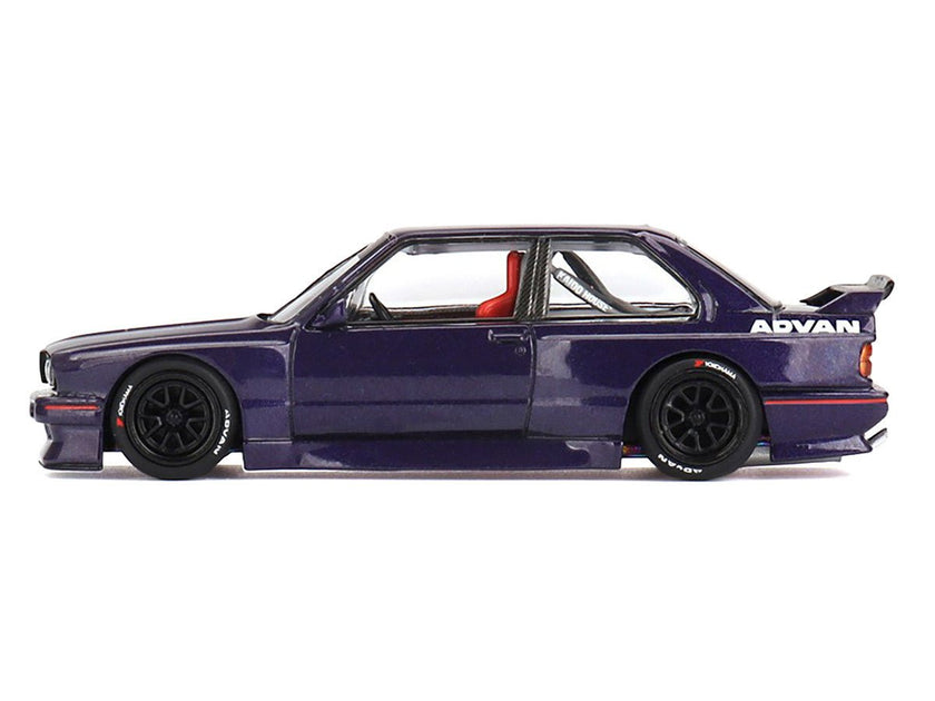 BMW M3 "Kaido GT V2" Purple Metallic (Designed by Jun Imai) "Kaido House" Special 1/64 Diecast Model Car by Mini GT - Cheeky MonkeyZ Diecast