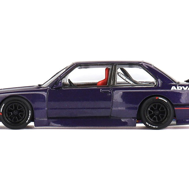 BMW M3 "Kaido GT V2" Purple Metallic (Designed by Jun Imai) "Kaido House" Special 1/64 Diecast Model Car by Mini GT - Cheeky MonkeyZ Diecast