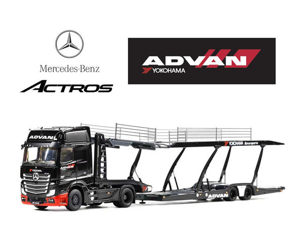 (Preorder) GCD 1:64 Mercedes - Benz AMG Actros Auto ADVAN Yokohama Transporter - Cheeky MonkeyZ Diecast