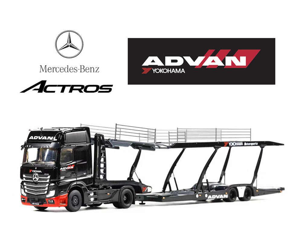 (Preorder) GCD 1:64 Mercedes - Benz AMG Actros Auto ADVAN Yokohama Transporter - Cheeky MonkeyZ Diecast