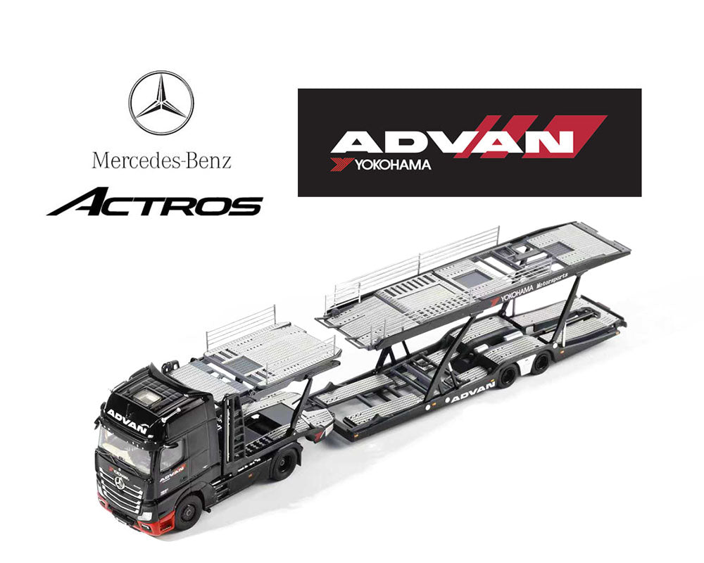 (Preorder) GCD 1:64 Mercedes - Benz AMG Actros Auto ADVAN Yokohama Transporter - Cheeky MonkeyZ Diecast
