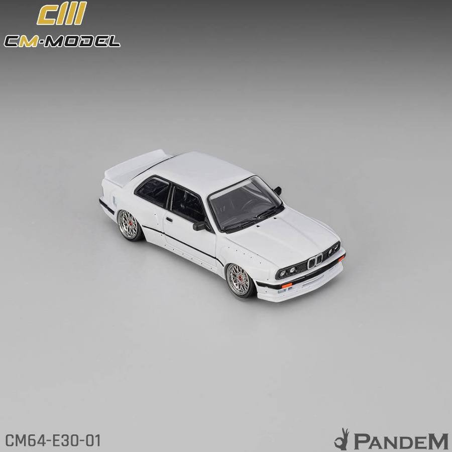 (Preorder) CM Model 1:64 Pandem BMW M3 E30 – Pearl White - Cheeky MonkeyZ Diecast